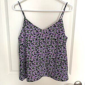 Banana Republic Purple Floral Top - S